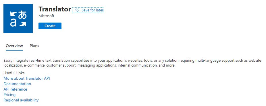 Microsoft Translator v3 Microsoft Translator v3